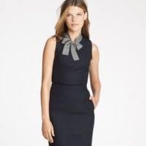 JCrew Birds Eye Bow Top